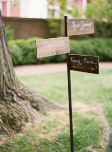 Alexandria garden wedding sign